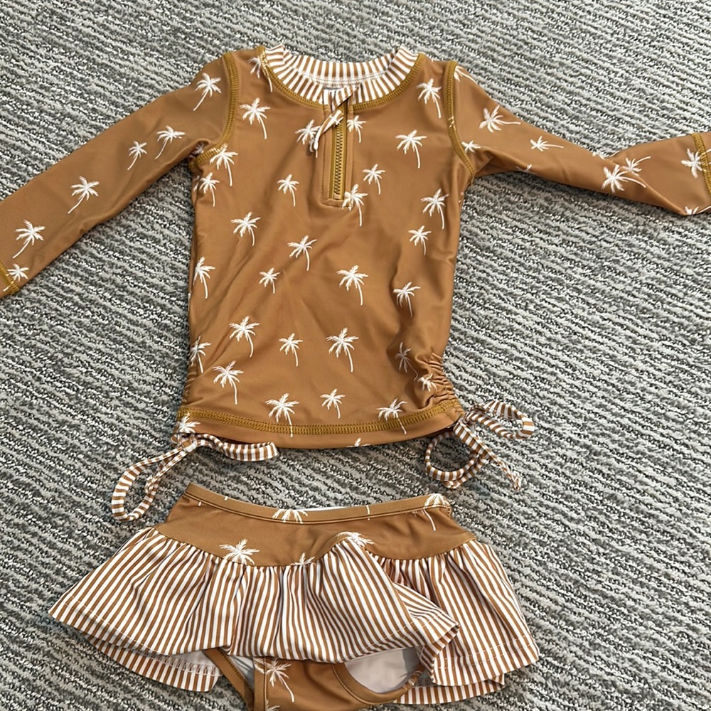 Caden Lane long sleeve baby bikini